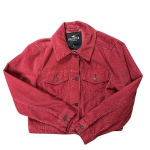 Hollister - EC - Women's Rust Red Corduroy Jacket